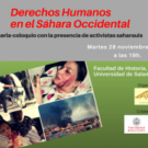 Jornadas de DDHH por el Sáhara en Santa Marta de Tormes